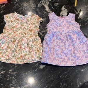 Baby girls Zara and Peek floral dress bundle size 12-18 months
